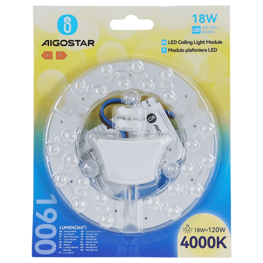 Aigostar - LED Magnetický modul LED/18W/230V 4000K