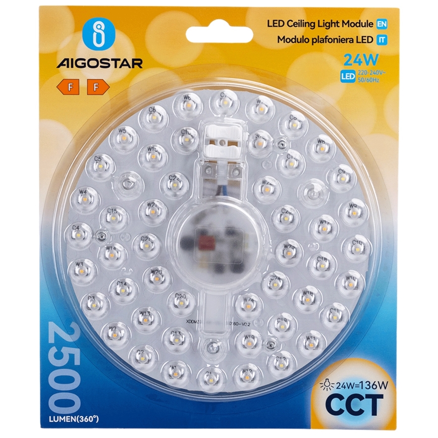 Aigostar - LED Magnetický modul LED/24W/230V 3000/4000/6500K