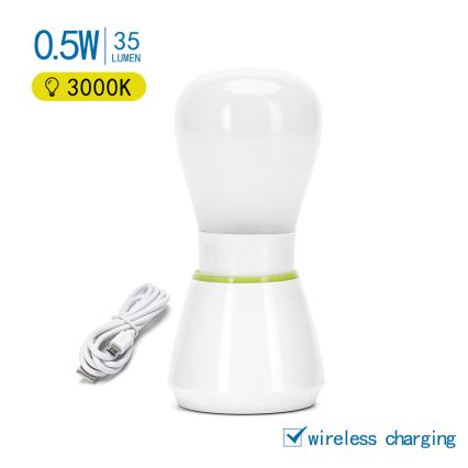 Aigostar - LED Nabíjecí noční světlo LED/0,5W/5V 3000K 650mAh