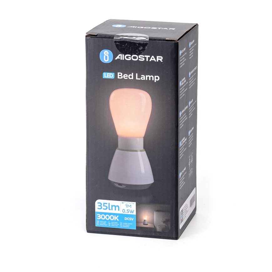 Aigostar - LED Nabíjecí noční světlo LED/0,5W/5V 3000K 650mAh