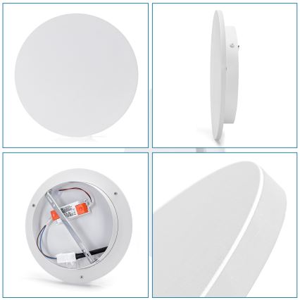 Aigostar - LED Nástěnné svítidlo LED/12W/230V 3000K 25 cm bílá