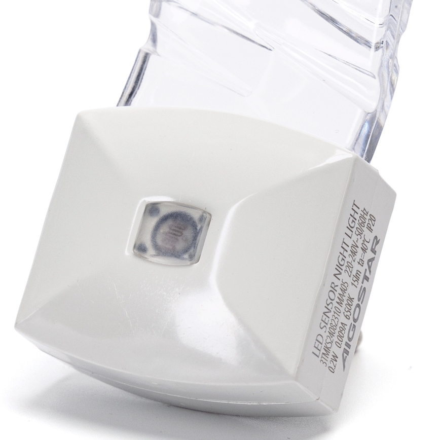 Aigostar - LED Noční světlo se senzorem soumraku LED/0,2W/230V 6500K