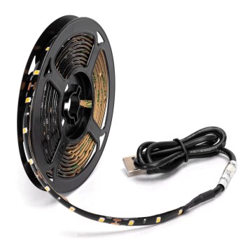 Aigostar - LED Pásek 2m LED/4,9W/5V 2700K IP65 černá
