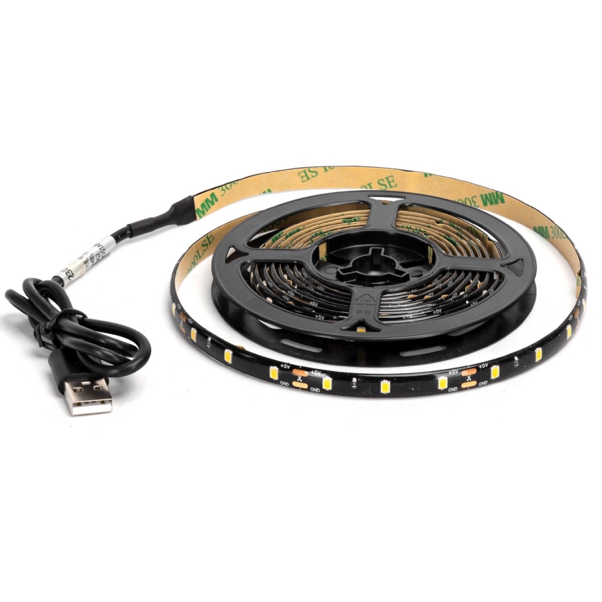 Aigostar - LED Pásek 2m LED/4,9W/5V 6500K IP65 černá