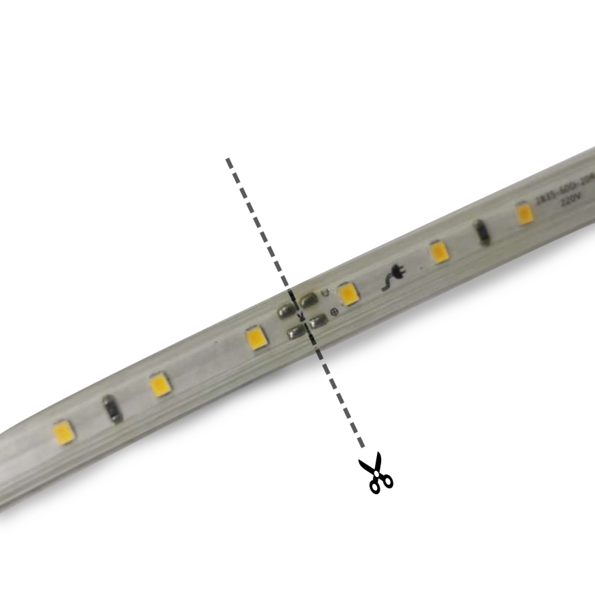 Aigostar - LED Pásek LED/325W/230V 50m červená IP65