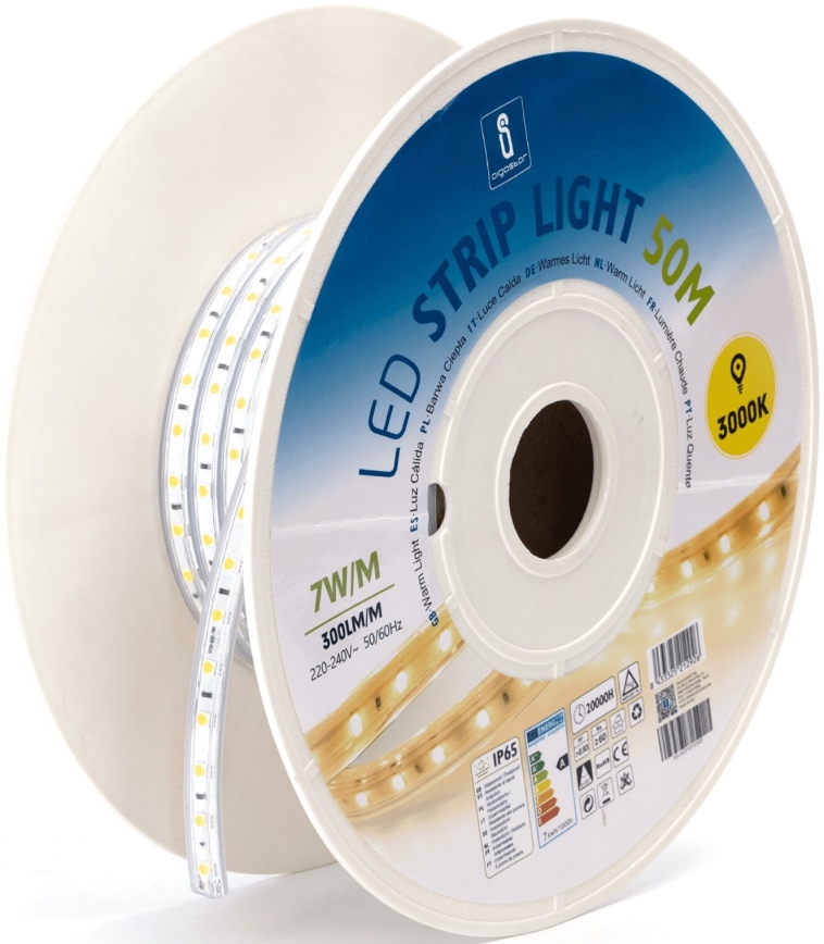 Aigostar - LED Pásek LED/350W/230V 50m 3000K IP65
