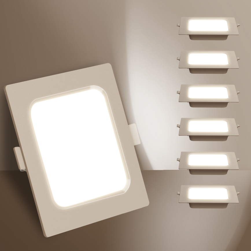 Aigostar - LED Podhledové svítidlo LED/6W/230V 4000K 12x12 cm bílá