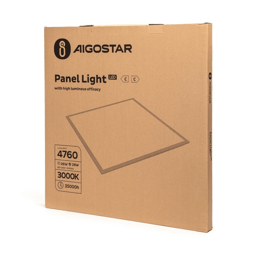 Aigostar - LED Podhledový panel LED/28W/230V 60x60 cm 3000K
