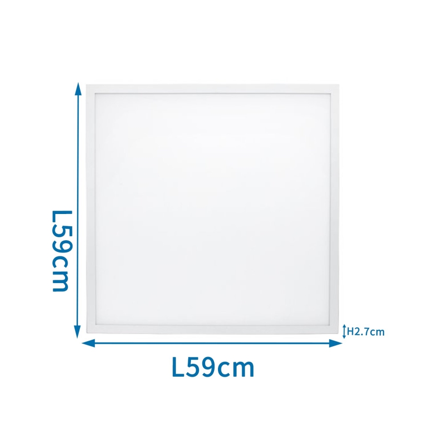 Aigostar - LED Podhledový panel LED/40W/230V 3000K/4000K/6500K 60x60cm bílá