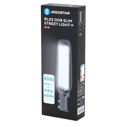 Aigostar - LED Pouliční lampa SLIM LED/100W/230V 6500K IP65