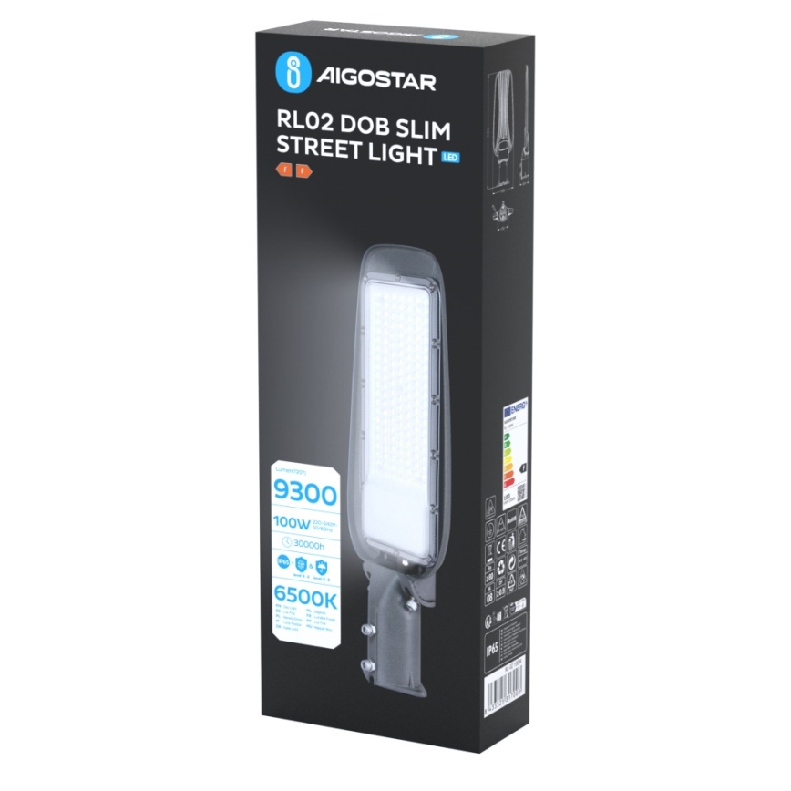 Aigostar - LED Pouliční lampa SLIM LED/100W/230V 6500K IP65