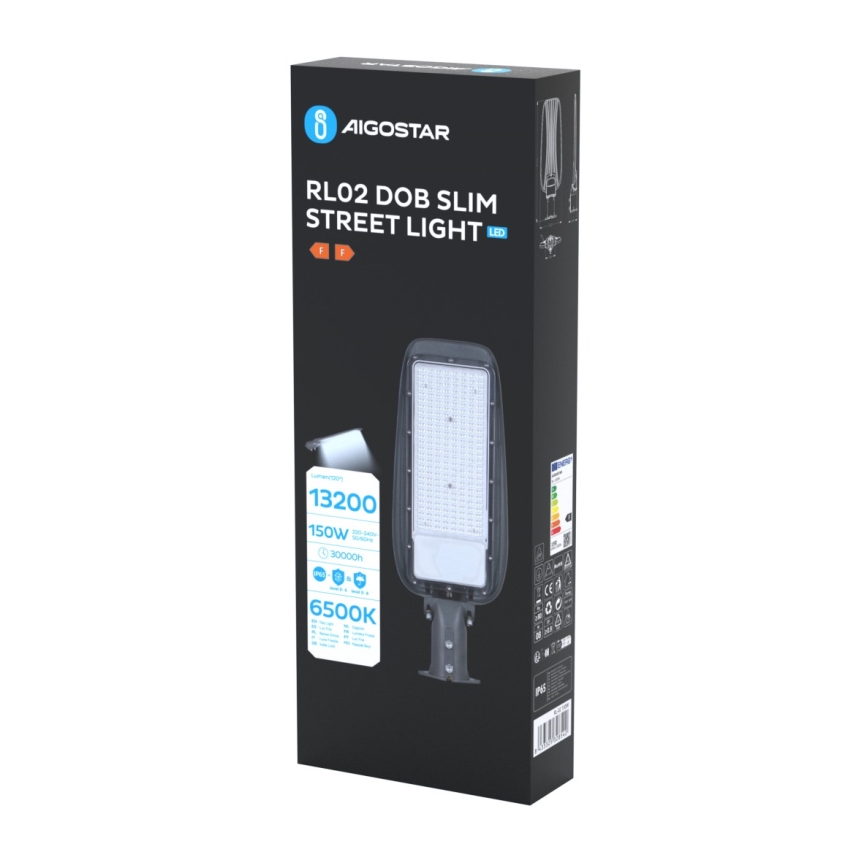 Aigostar - LED Pouliční lampa SLIM LED/150W/230V 6500K IP65