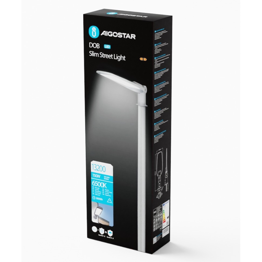 Aigostar - LED Pouliční lampa SLIM LED/150W/230V 6500K IP65