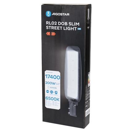 Aigostar - LED Pouliční lampa SLIM LED/200W/230V 6500K IP65