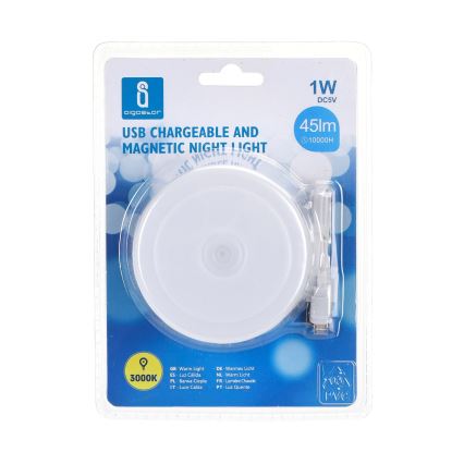 Aigostar - LED Přenosné noční svítidlo LED/1W/5V 3000K + USB