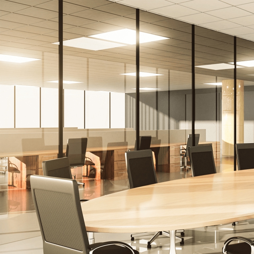 Aigostar - LED Přisazený panel LED/28W/230V High Efficiency UGR19 3000K 59,5x59,5 cm