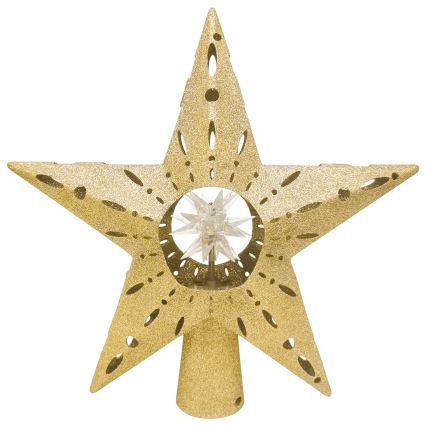 Aigostar - LED Vánoční projektor sněhových vloček LED/5W/230V multicolor hvězda zlatá