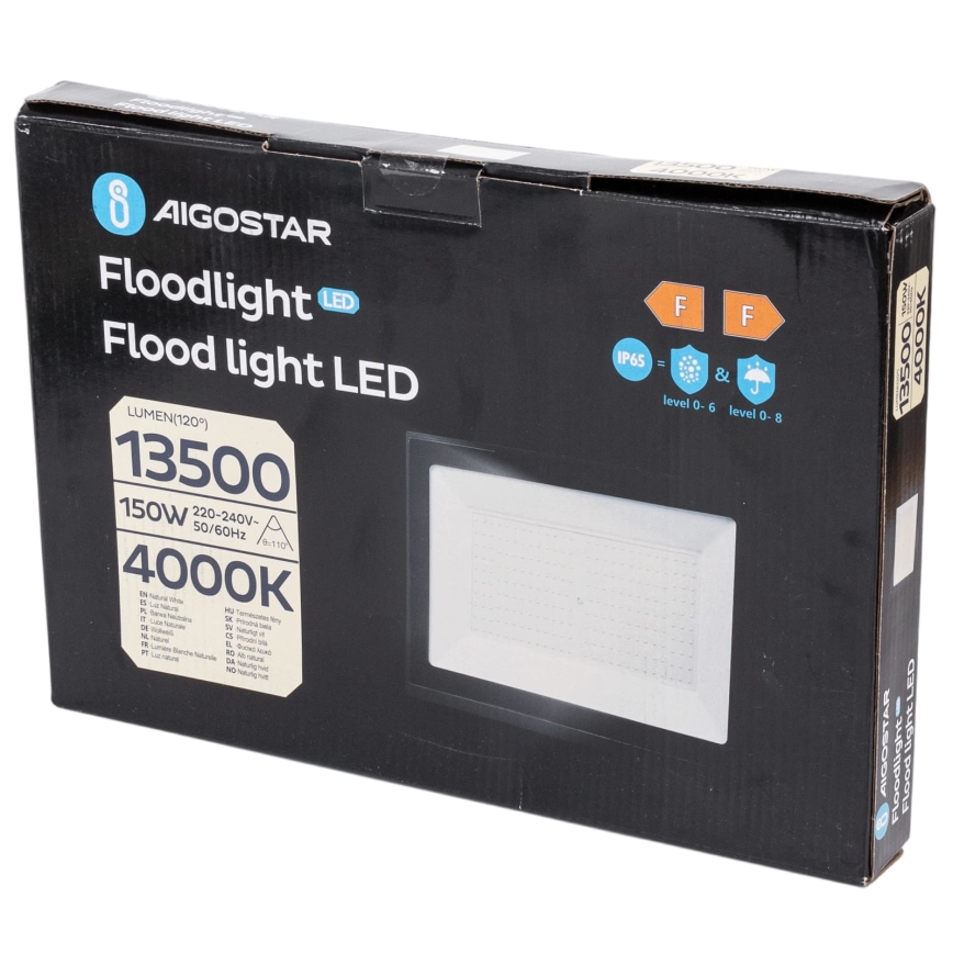 Aigostar - LED Reflektor LED/150W/230V 4000K IP65 černá