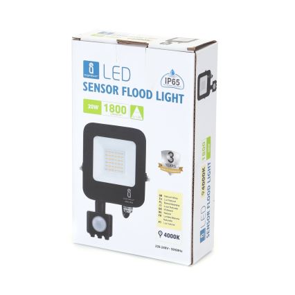 Aigostar - LED Reflektor se senzorem LED/20W/230V 4000K IP65
