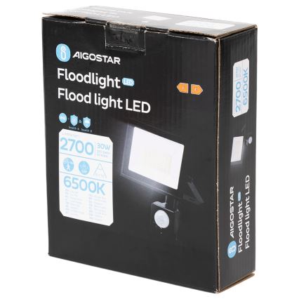 Aigostar - LED Reflektor se senzorem LED/30W/230V 6500K IP65