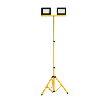 Aigostar - LED Reflektor se stojanem 2xLED/30W/230V 6500K IP65 oranžová/černá