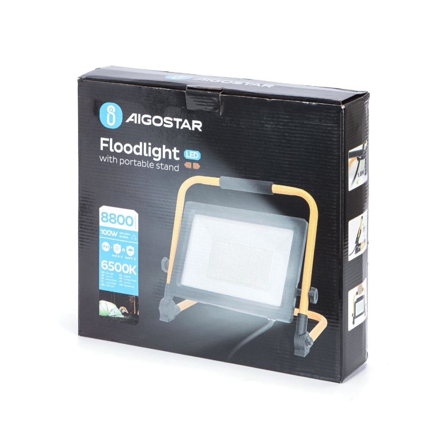 Aigostar - LED Reflektor se stojanem LED/100W/230V 6500K IP65