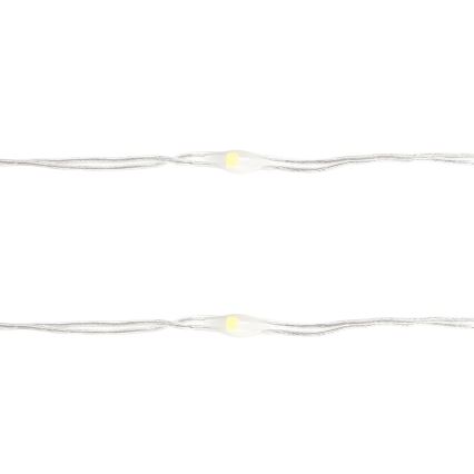 Aigostar - LED  řetěz 100xLED/3xAA 10,3m studená bílá