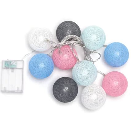 Aigostar - LED  řetěz 10xLED/3xAA 2m teplá bílá