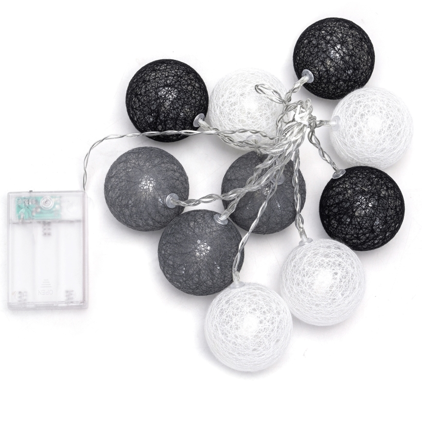 Aigostar - LED  řetěz 10xLED/3xAA 2m teplá bílá