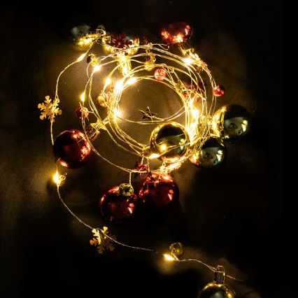 Aigostar - LED  řetěz 20xLED/3xAA 2m teplá bílá