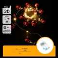 Aigostar - LED  řetěz 20xLED/3xAA 2m teplá bílá