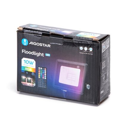 Aigostar - LED RGB Reflektor LED/10W/230V IP65 + dálkové ovládání