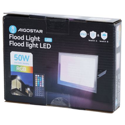 Aigostar - LED RGB Reflektor LED/50W/230V IP65 + dálkové ovládání
