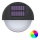 Aigostar - LED RGB Solární nástěnné svítidlo LED/1W/1,2V černá IP44