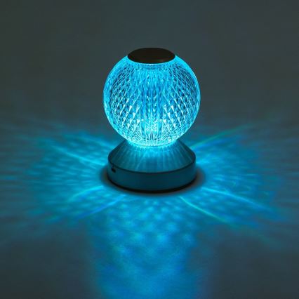 Aigostar - LED RGB Stmívatelná nabíjecí stolní lampa LED/1W/5V 1800mAh 13,5 cm + dálkové ovládání