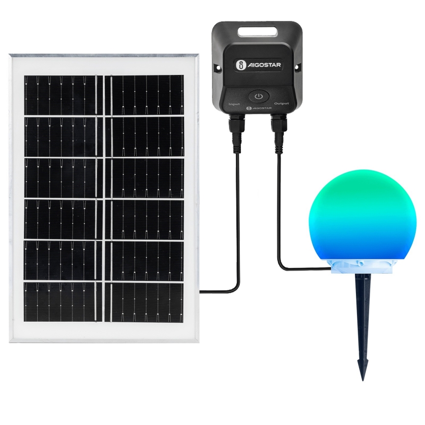 Aigostar - LED RGB Stmívatelná venkovní lampa MESH LED/20W/3,7V 4000mAh 2700-6500K IP65 pr. 15 cm