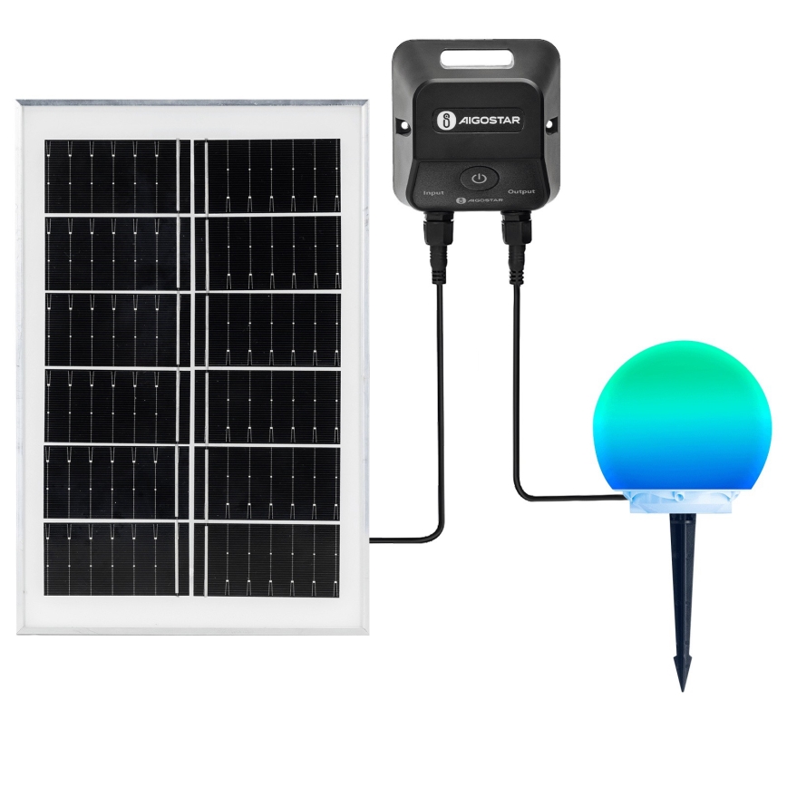 Aigostar - LED RGB Stmívatelná venkovní lampa MESH LED/20W/3,7V 4000mAh 2700-6500K IP65 pr. 20 cm