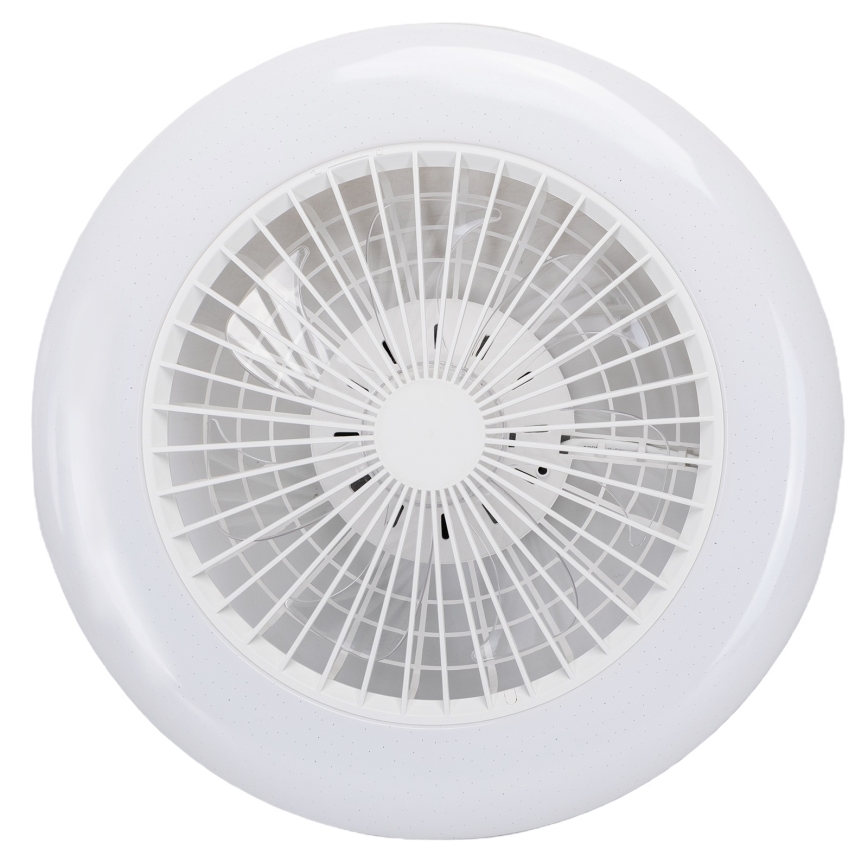 Aigostar - LED RGB Stmívatelné stropní svítidlo s ventilátorem MESH LED/40W/230V 2700-6500K bílá + dálkové ovládání