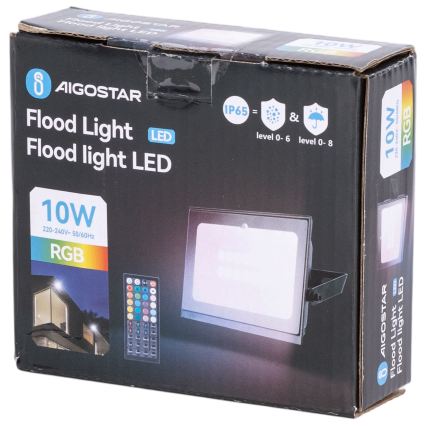 Aigostar - LED RGB Stmívatelný reflektor LED/20W/230V IP65 + dálkové ovládání