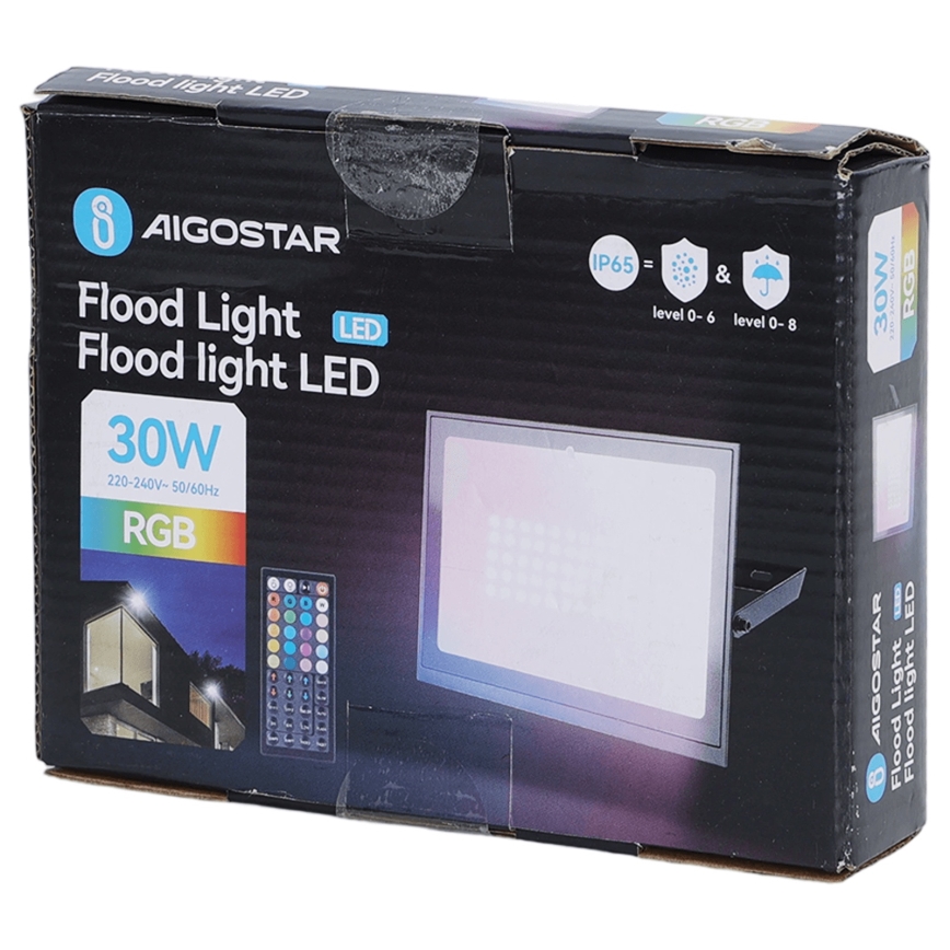 Aigostar - LED RGB Stmívatelný reflektor LED/30W/230V IP65 + dálkové ovládání