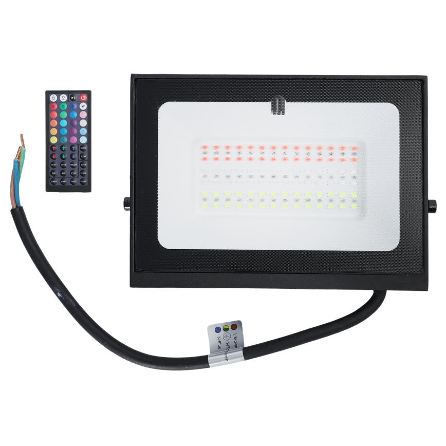 Aigostar - LED RGB Stmívatelný reflektor LED/50W/230V IP65 + dálkové ovládání