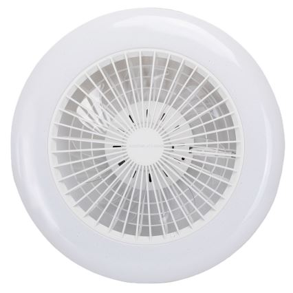 Aigostar - LED RGBW Stmívatelné stropní svítidlo s ventilátorem LED/40W/230V 2700-6500K pr. 48,5 cm bílá + dálkové ovládání