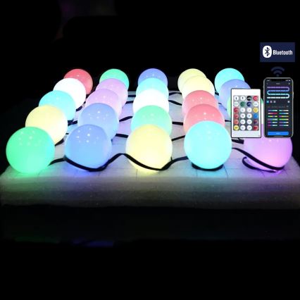 Aigostar - LED RGBIC Dekorační řetěz 25xLED/5W/USB 10 m multicolor