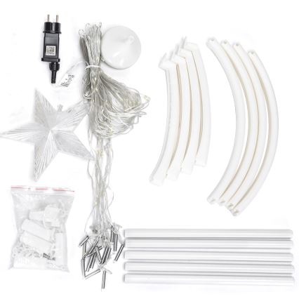 Aigostar - LED RGBICW Venkovní vánoční dekorace 165xLED/230V 1,8m IP44 + dálkové ovládání