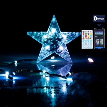 Aigostar - LED RGBICW Venkovní vánoční řetěz 50xLED 5m IP44 + dálkové ovládání