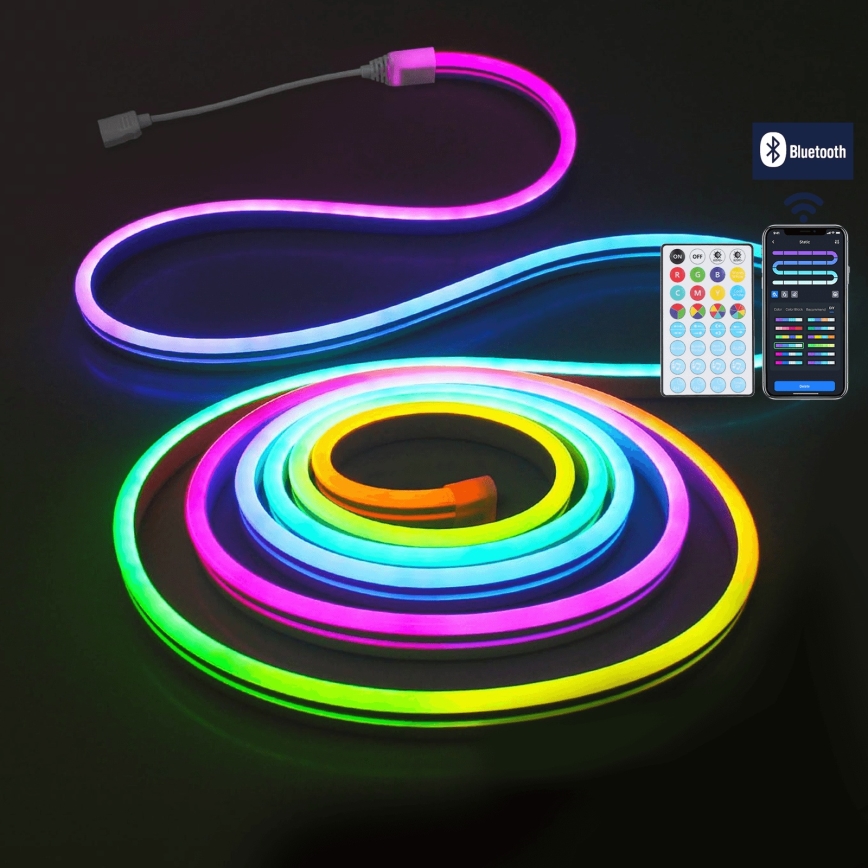 Aigostar - LED RGBICW Venkovní vánoční řetěz 90xLED 3m IP44 + dálkové ovládání