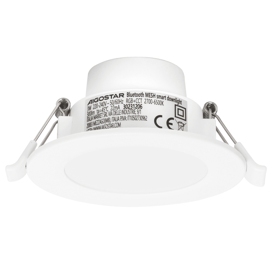 Aigostar - LED RGBW Stmívatelné koupelnové podhledové svítidlo MESH Smart LED/3W/230V 2700-6500K IP44