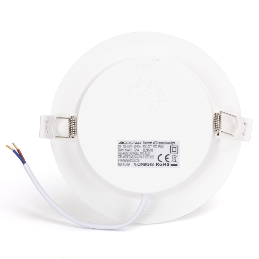 Aigostar - LED RGBW Stmívatelné koupelnové podhledové svítidlo MESH Smart LED/9W/230V 2700-6500K IP44