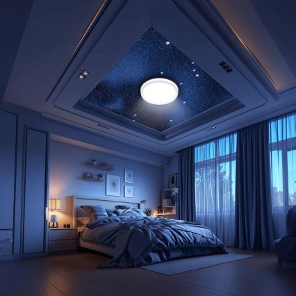 Aigostar - LED RGBW Stmívatelné koupelnové stropní svítidlo MESH Smart LED/24W/230V 3000-6500K IP44 + dálkové ovládání