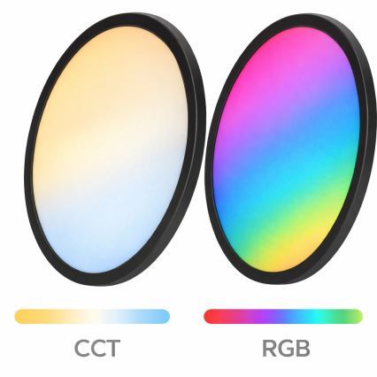 Aigostar - LED RGBW Stmívatelné stropní svítidlo MESH LED/36W/230V 3000-6500K černá + dálkové ovládání